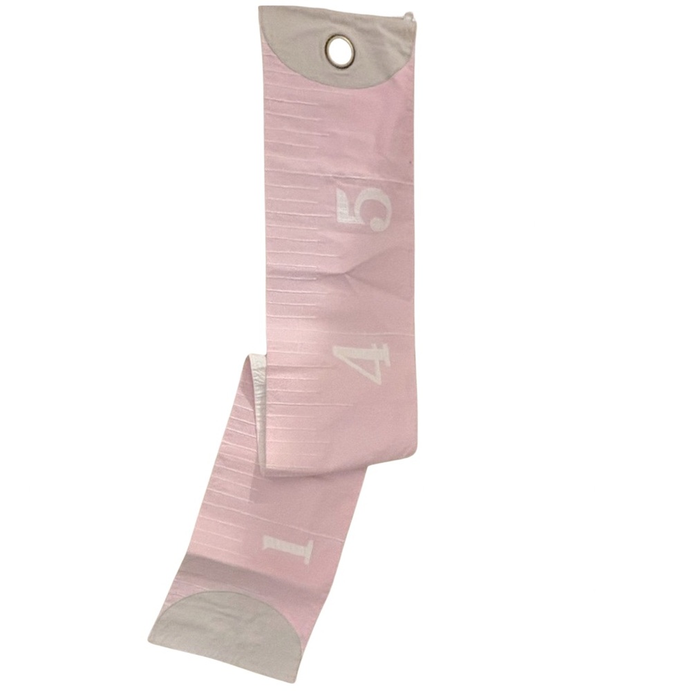 pottery barn kids measuring tape growth chart pink